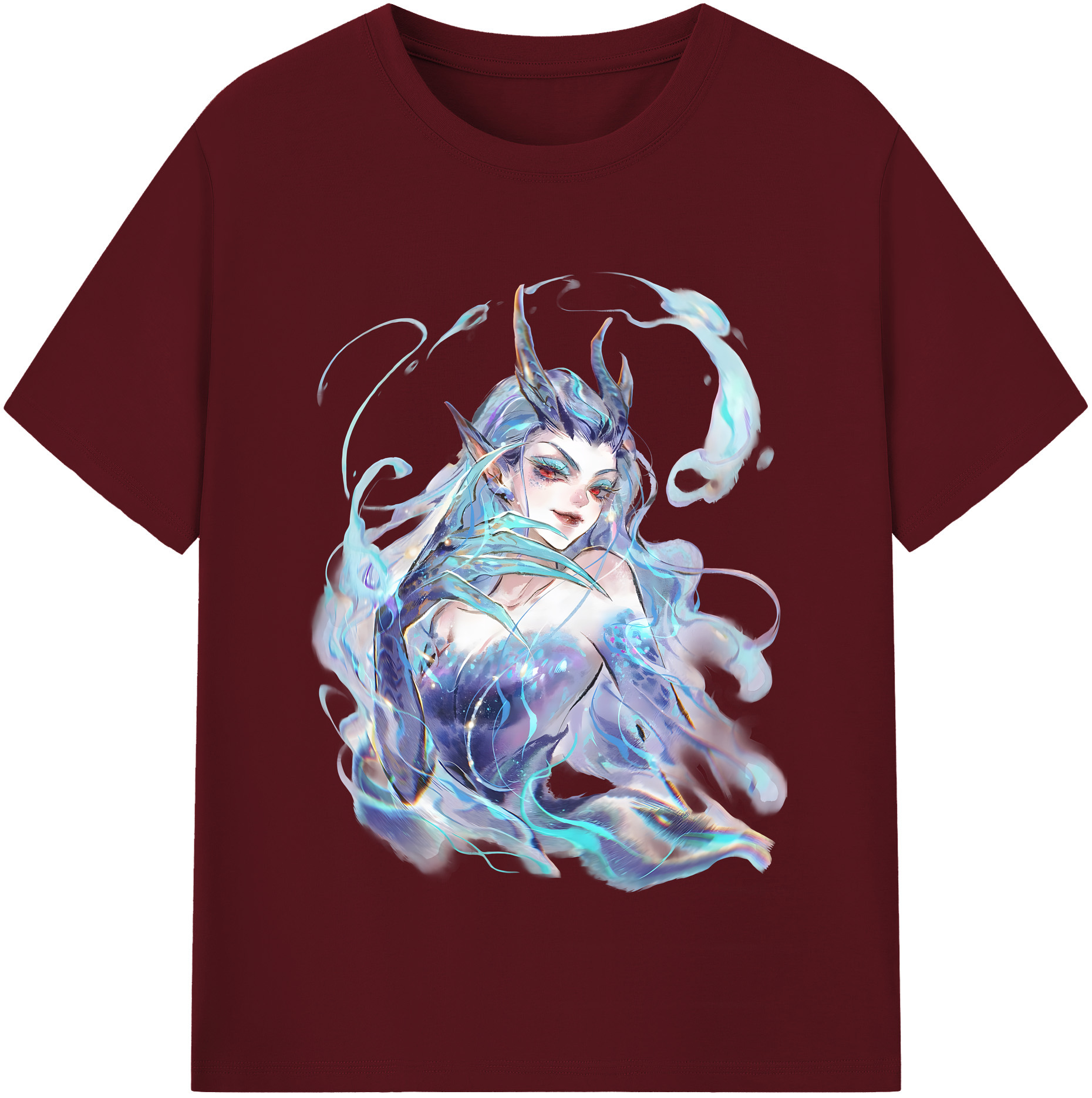 （画像用） Ne Zha 2 ナタ 魔童の大暴れ 綿100％半袖Tシャツ（フロントプリント）